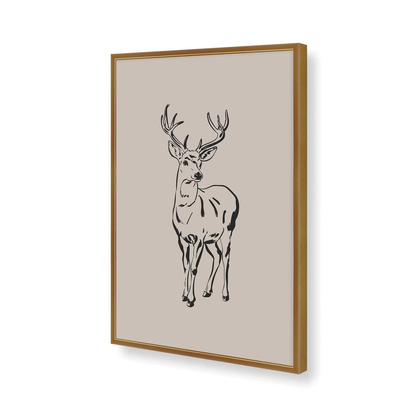 [Color:Polished Gold], Picture of art in a Polished Gold frame of the corner