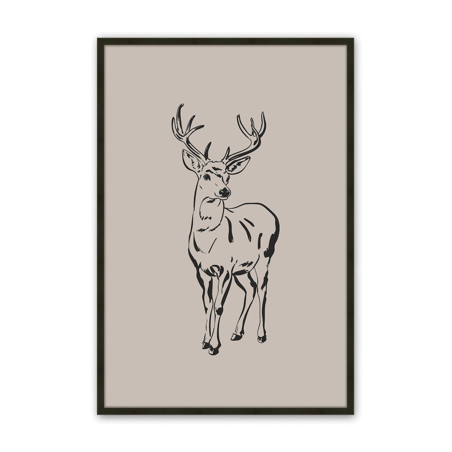 [Color:Satin Black], Picture of art in a Satin Black frame