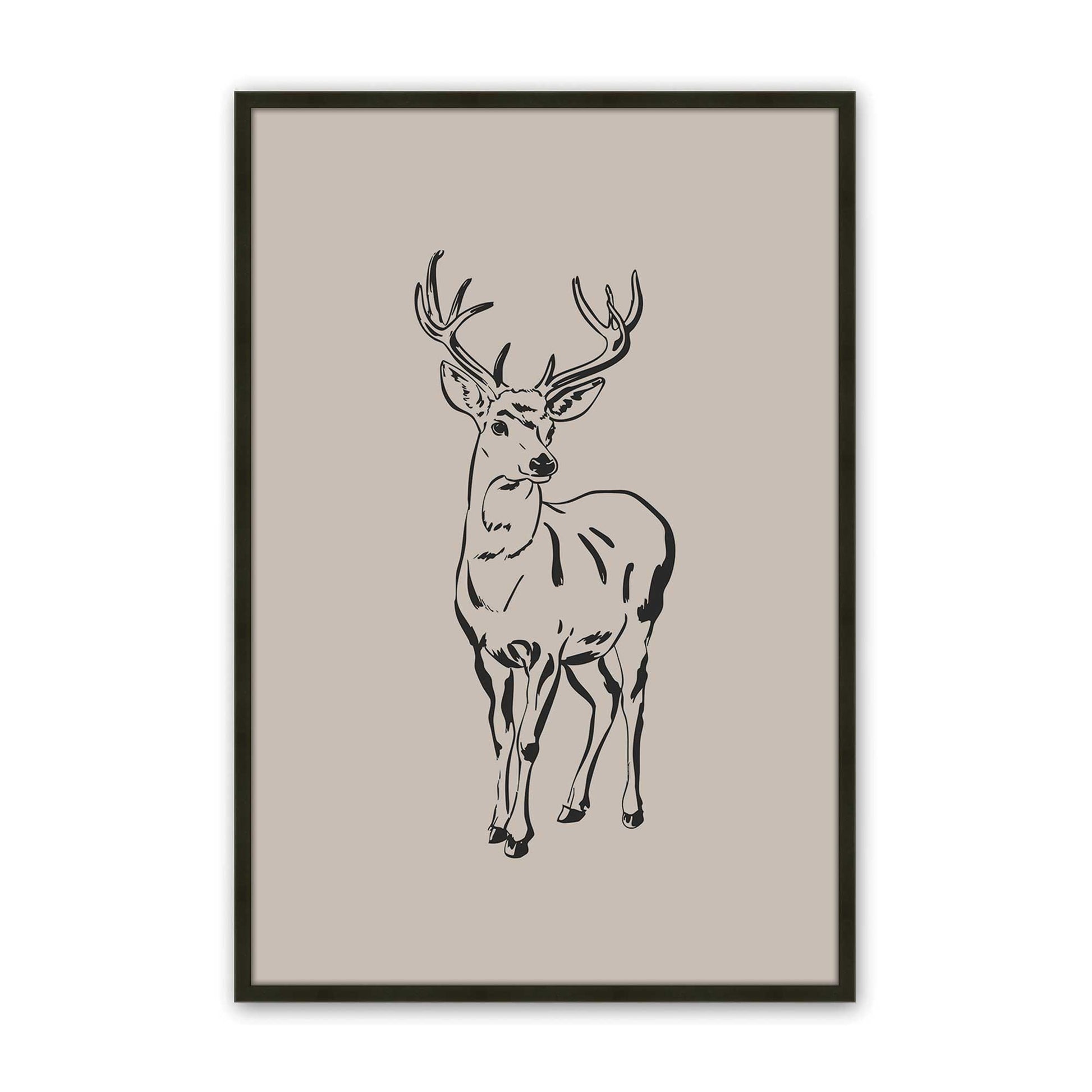 [Color:Satin Black], Picture of art in a Satin Black frame