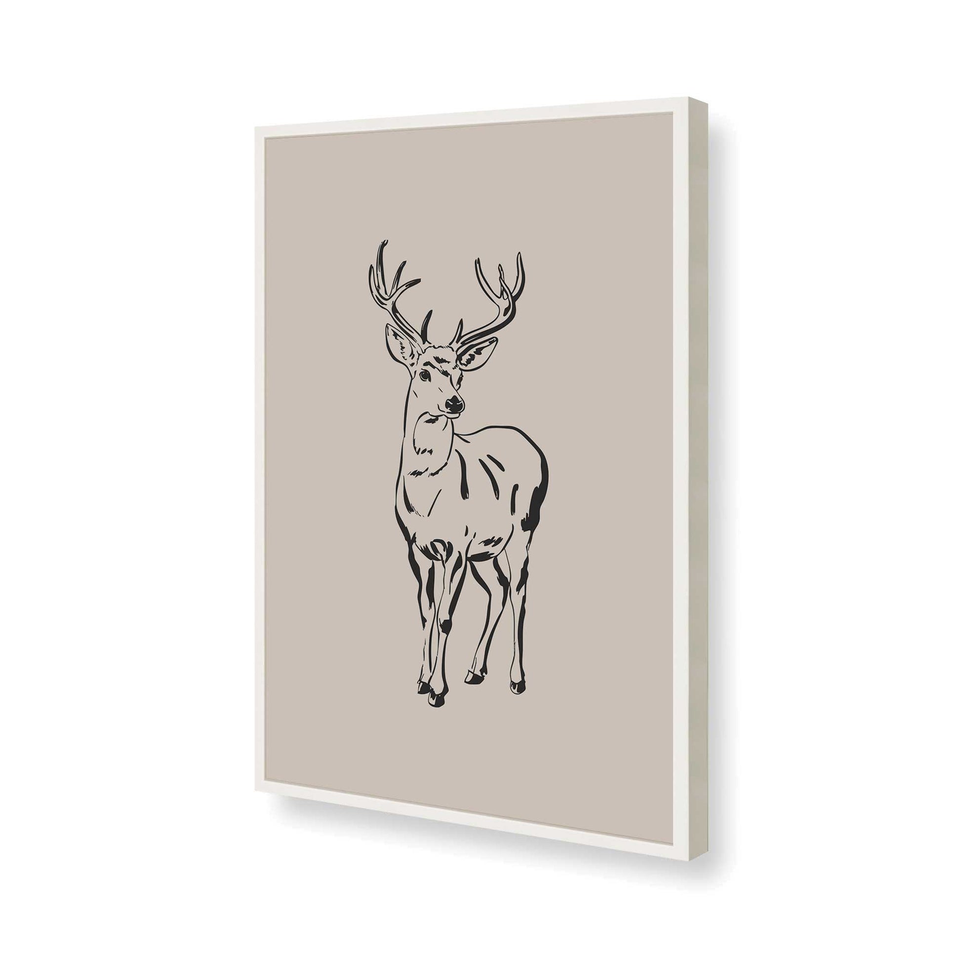 [Color:Opaque White], Picture of art in a Opaque White frame of the corner