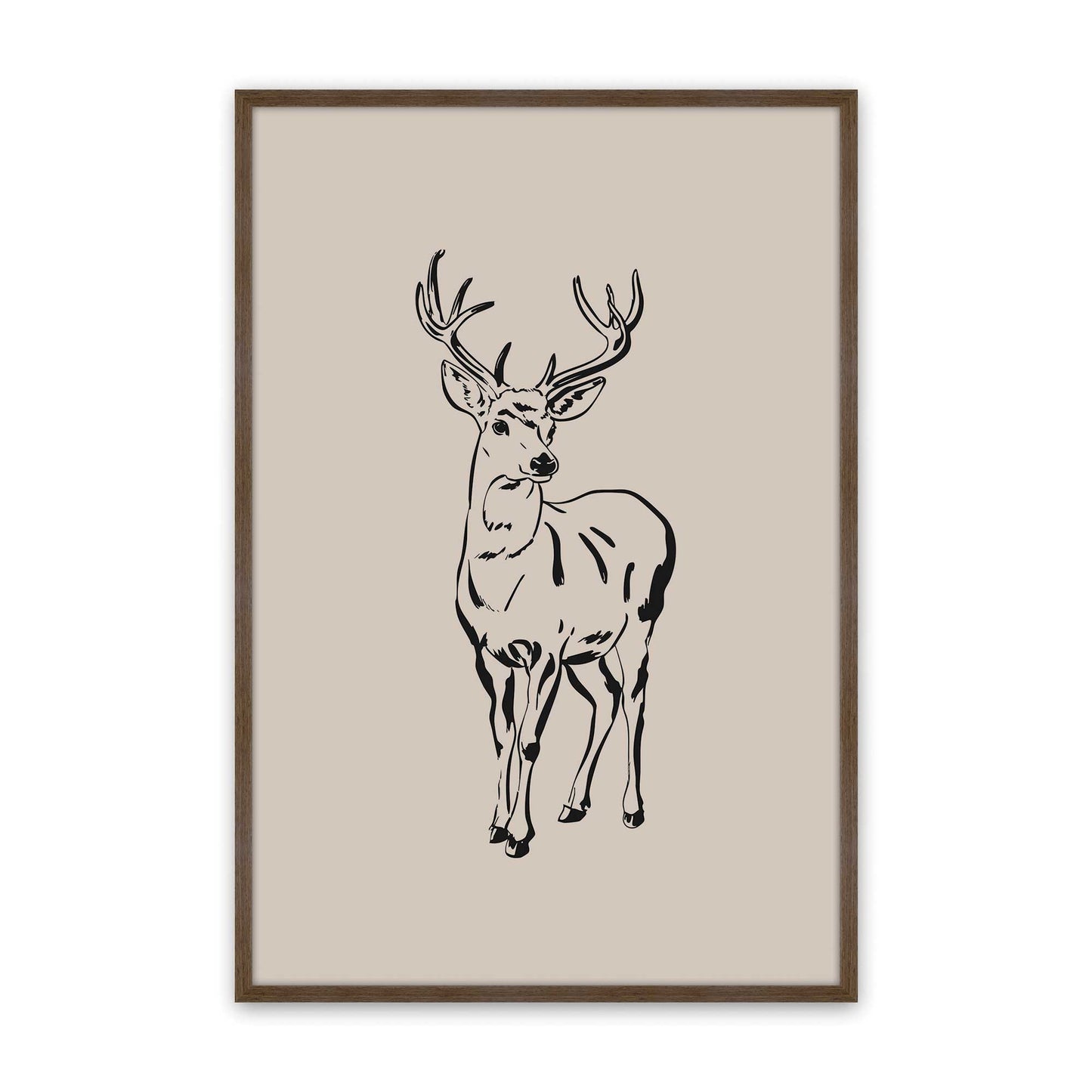 [Color:Walnut], Picture of art in a Walnut frame