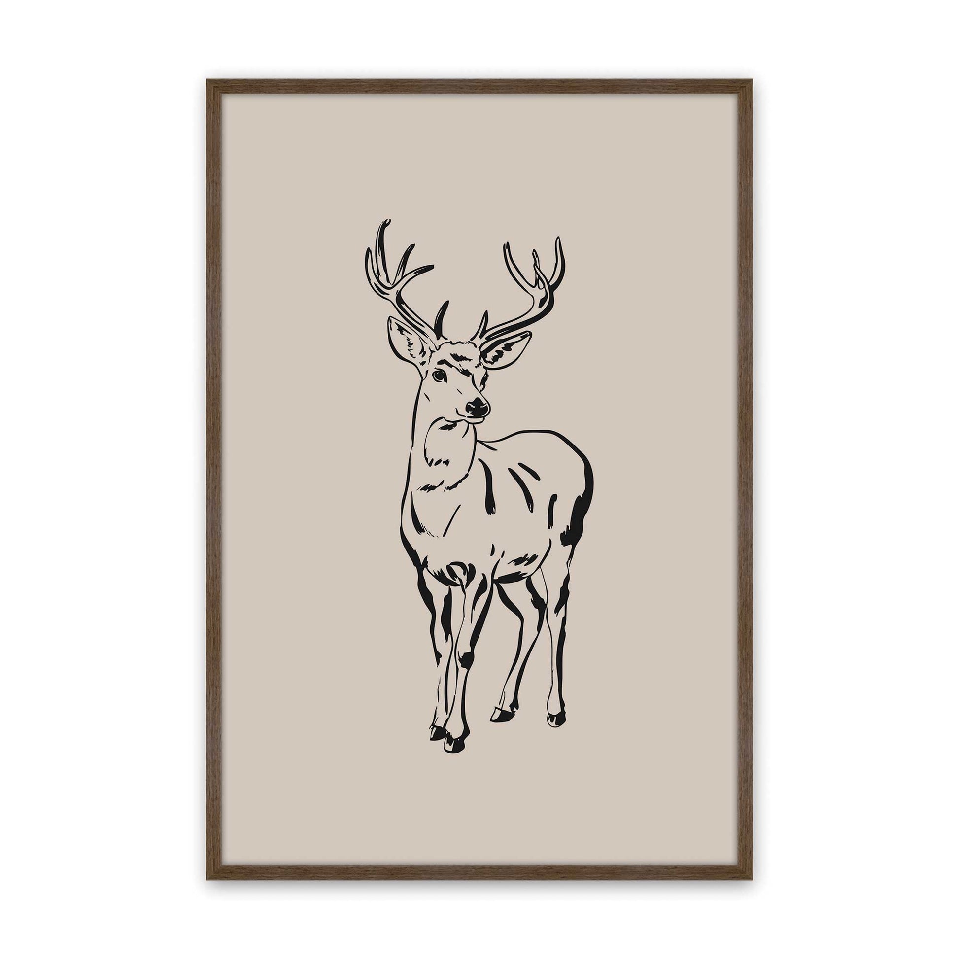 [Color:Walnut], Picture of art in a Walnut frame
