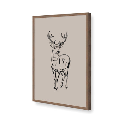 [Color:Walnut], Picture of art in a Walnut frame of the corner