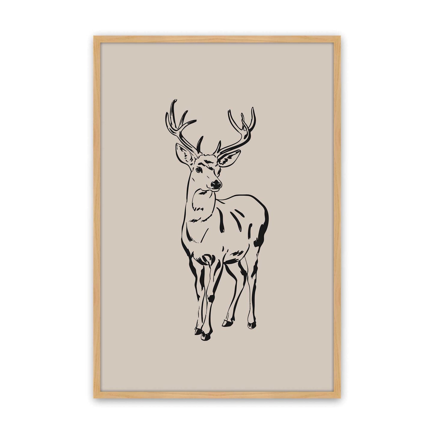 [Color:American Maple], Picture of art in a American Maple frame