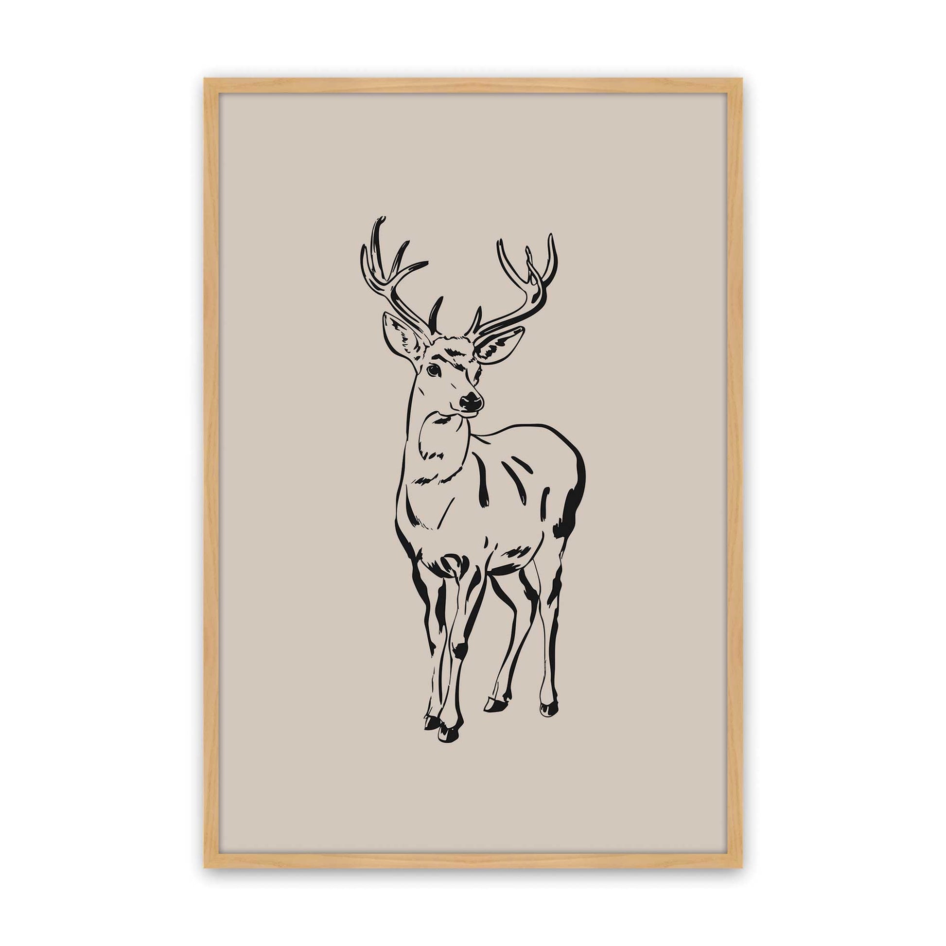 [Color:American Maple], Picture of art in a American Maple frame