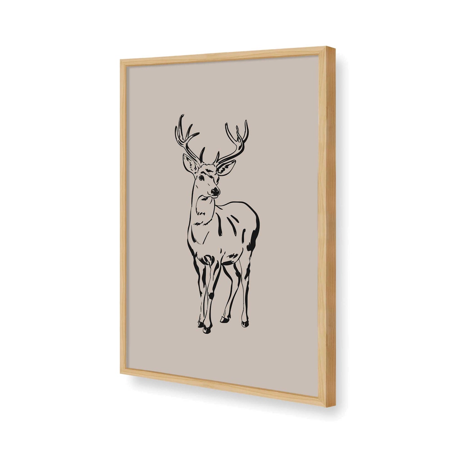 [Color:American Maple], Picture of art in a American Maple frame of the corner