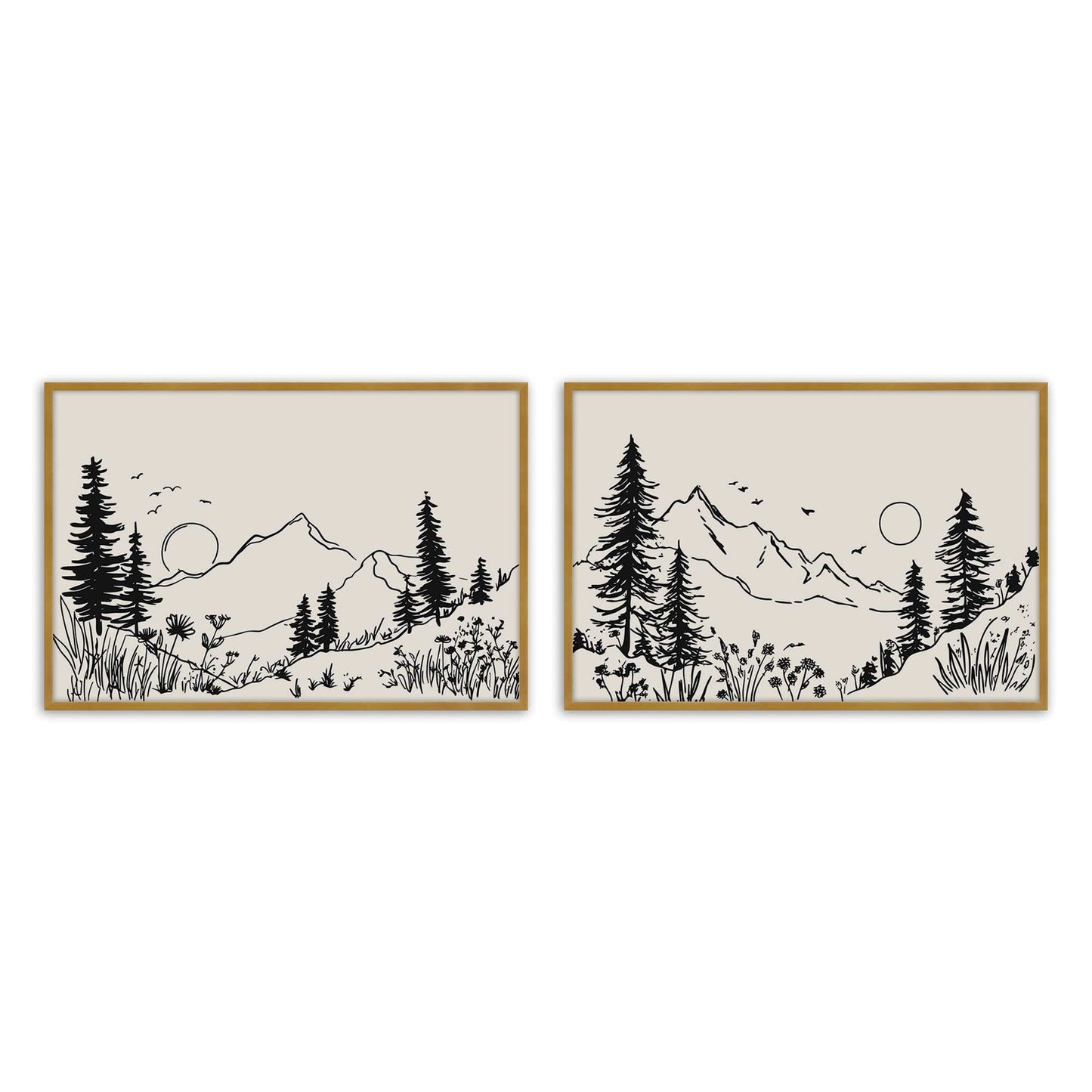 [Color:Polished Gold], Picture of art in a Polished Gold frame