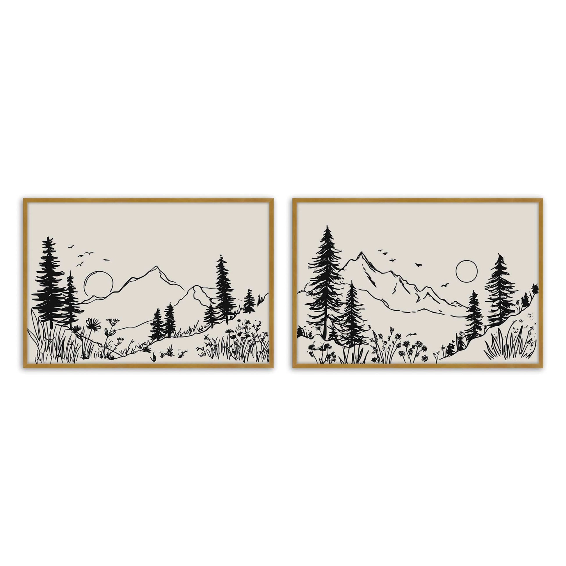 [Color:Polished Gold], Picture of art in a Polished Gold frame