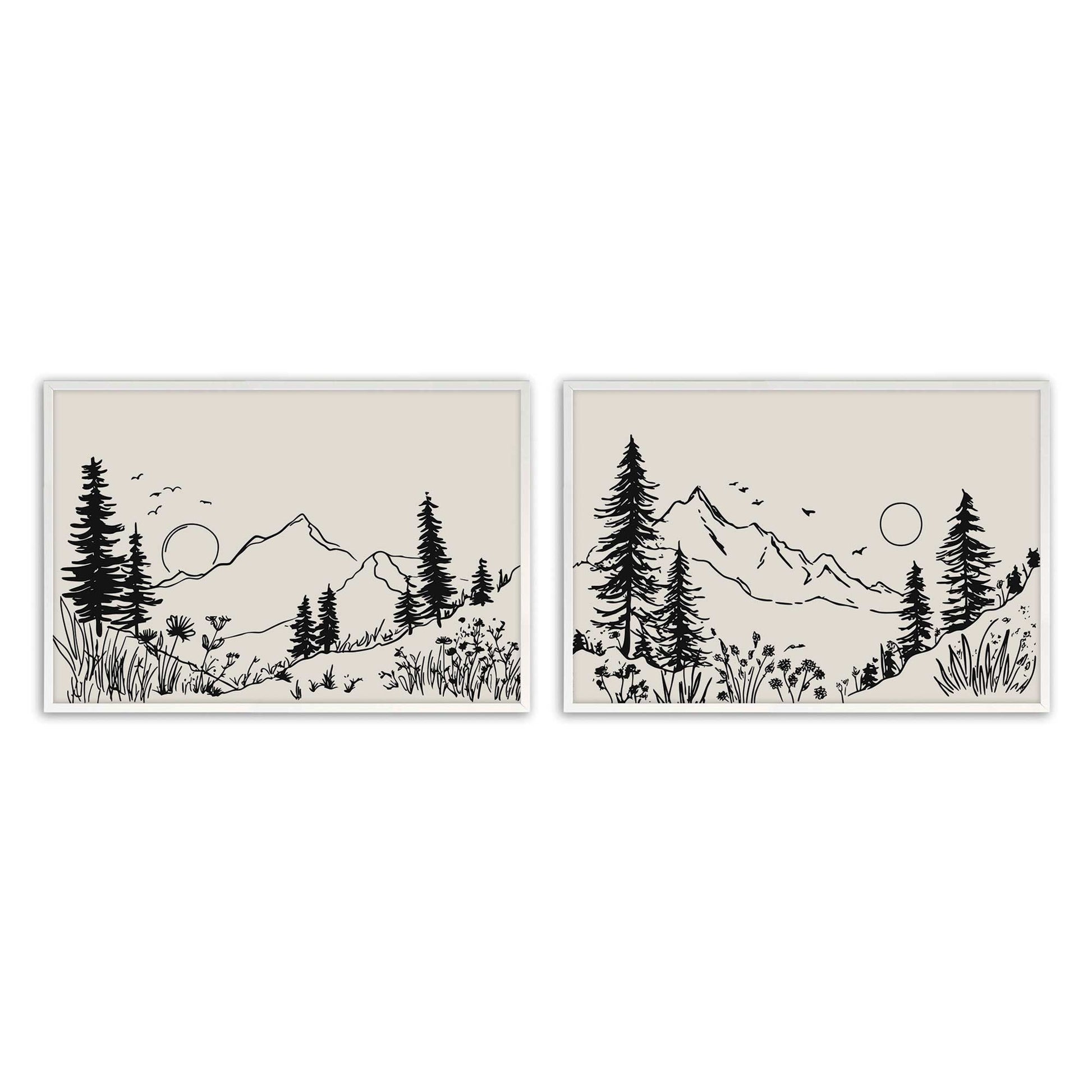 [Color:Opaque White], Picture of art in a Opaque White frame