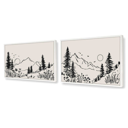 [Color:Opaque White], Picture of art in a Opaque White frame at an angle