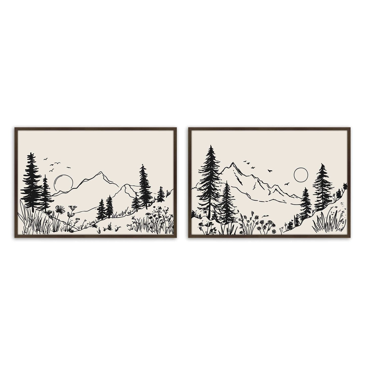 [Color:Belvinder Brown], Picture of art in a Belvinder Brown frame