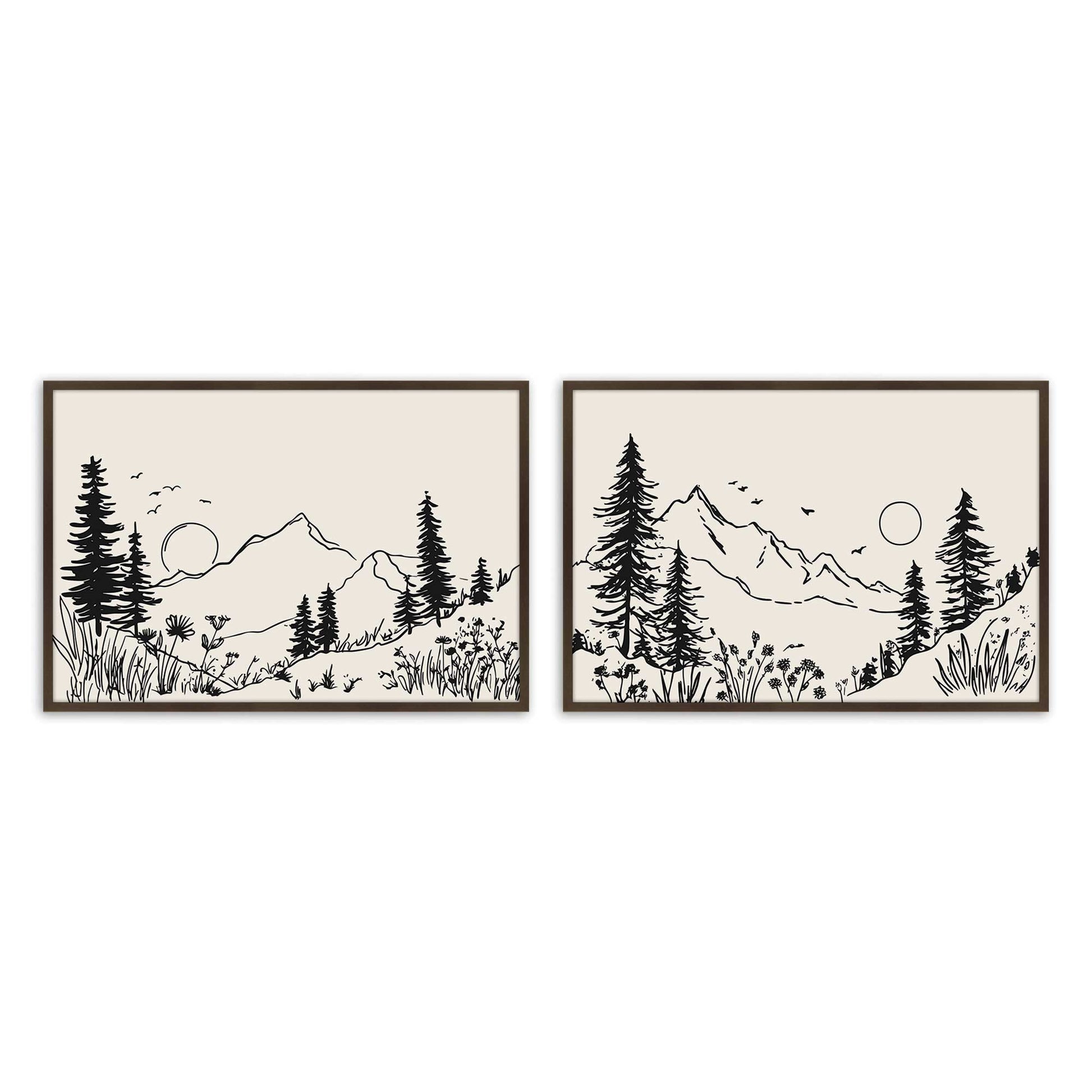 [Color:Belvinder Brown], Picture of art in a Belvinder Brown frame