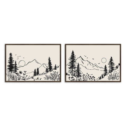 [Color:Belvinder Brown], Picture of art in a Belvinder Brown frame