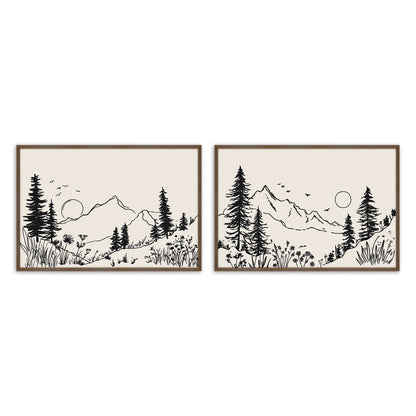 [Color:Walnut], Picture of art in a Walnut frame