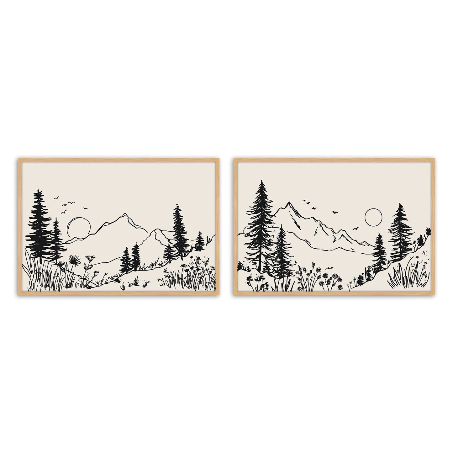 [Color:American Maple], Picture of art in a American Maple frame