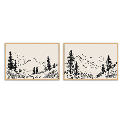 [Color:American Maple], Picture of art in a American Maple frame