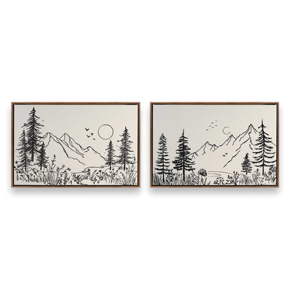 [Color:Walnut], Picture of art in a Walnut frame