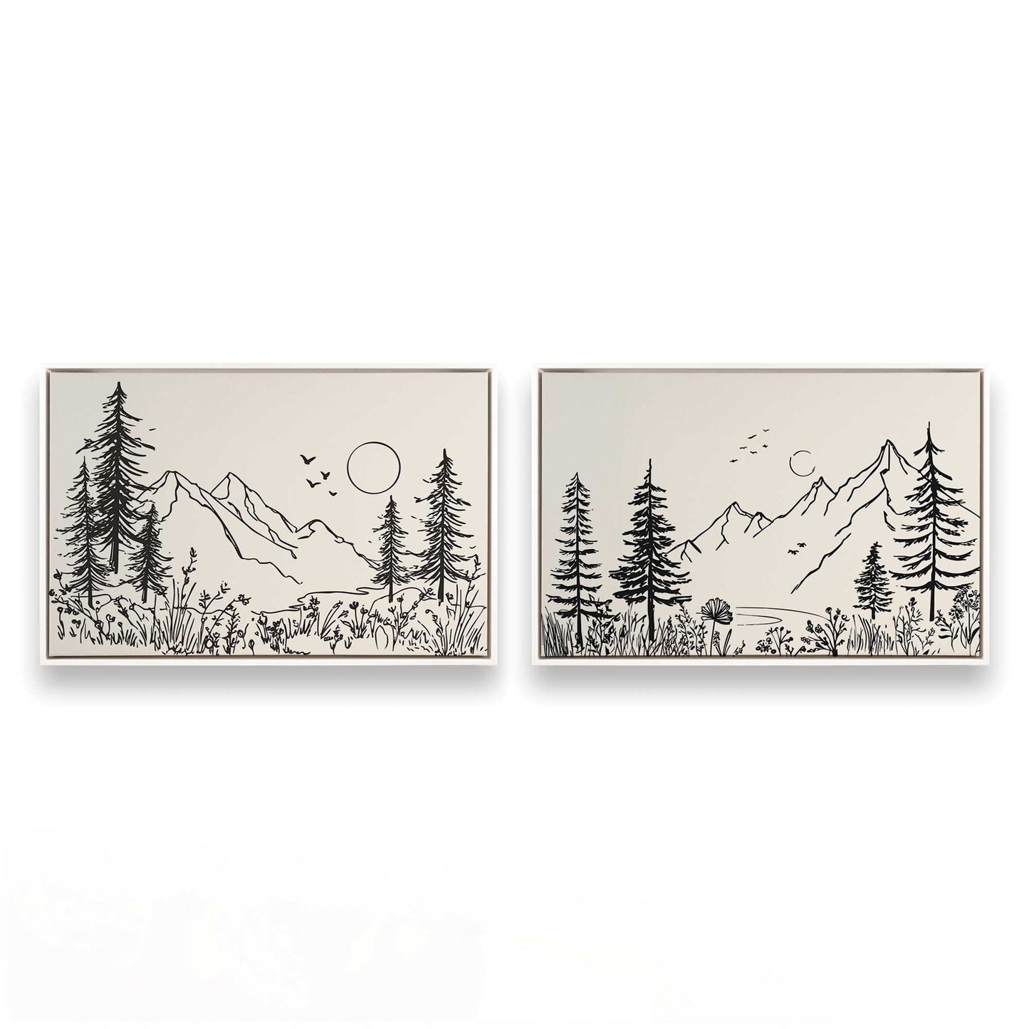 [Color:Opaque White], Picture of art in a White frame