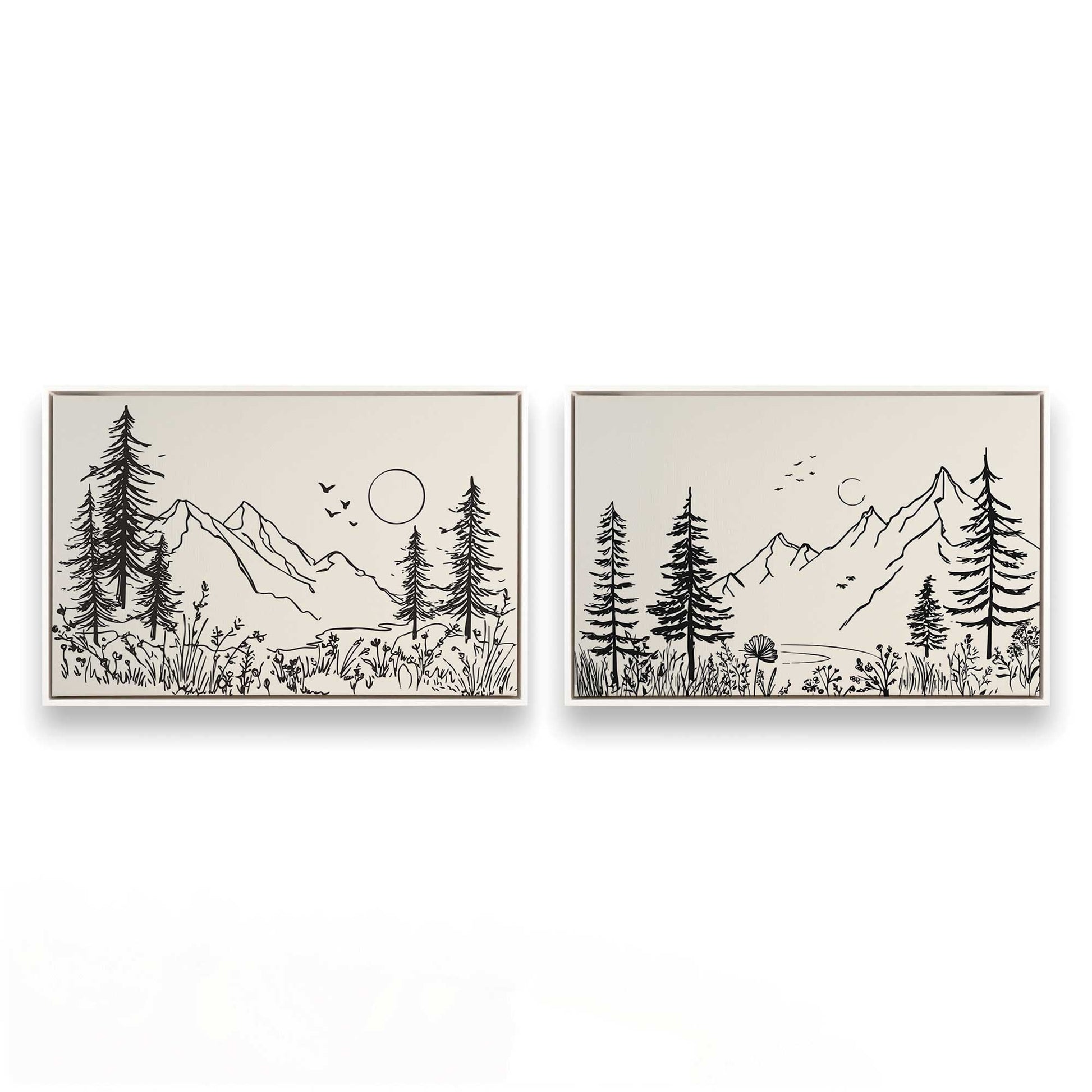 [Color:Opaque White], Picture of art in a White frame