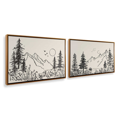 [Color:Polished Gold], Picture of art in a Polished Gold frame at an angle