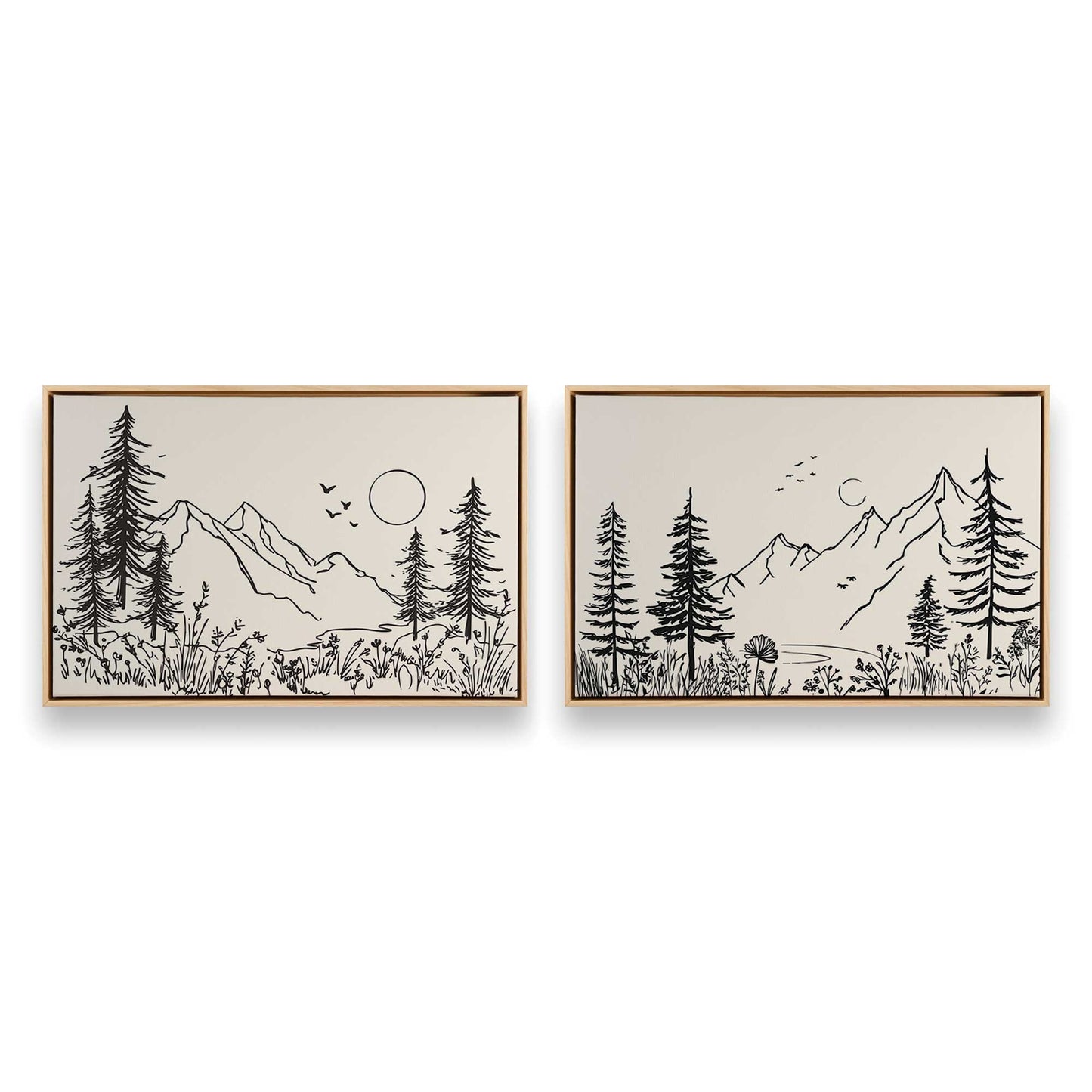[Color:American Maple], Picture of art in a American Maple frame