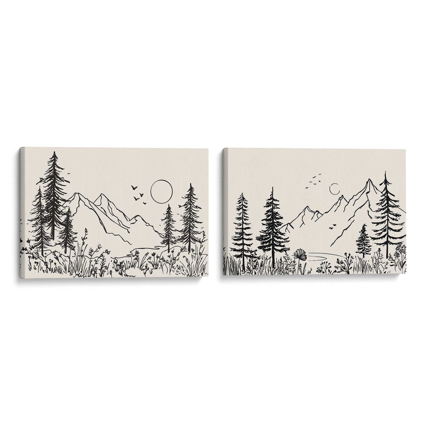 [Color:Stretched Canvas], Picture of art at an angle