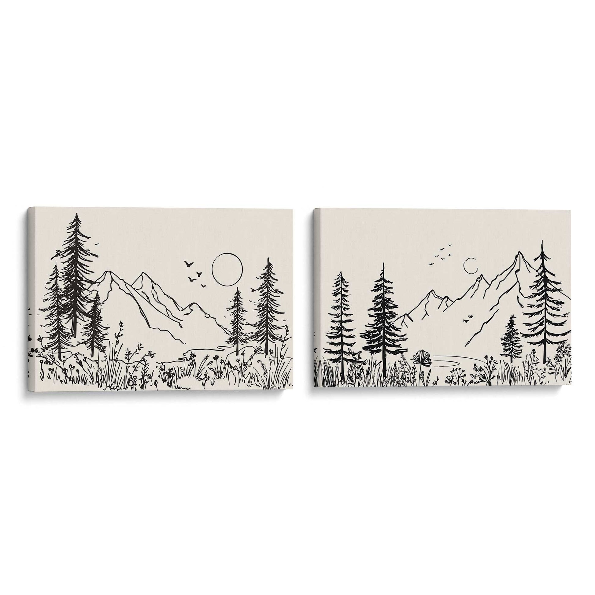 [Color:Stretched Canvas], Picture of art at an angle