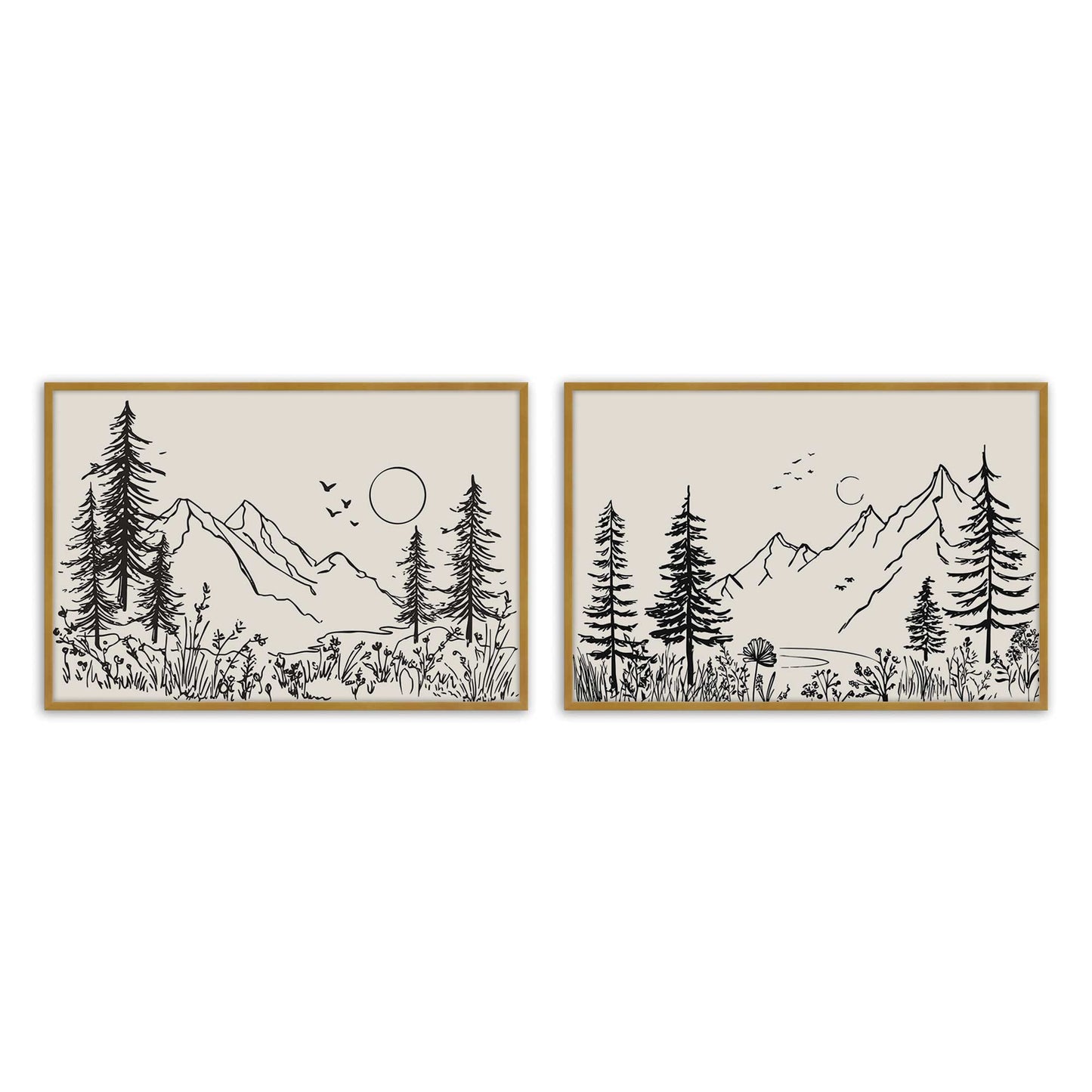 [Color:Polished Gold], Picture of art in a Polished Gold frame