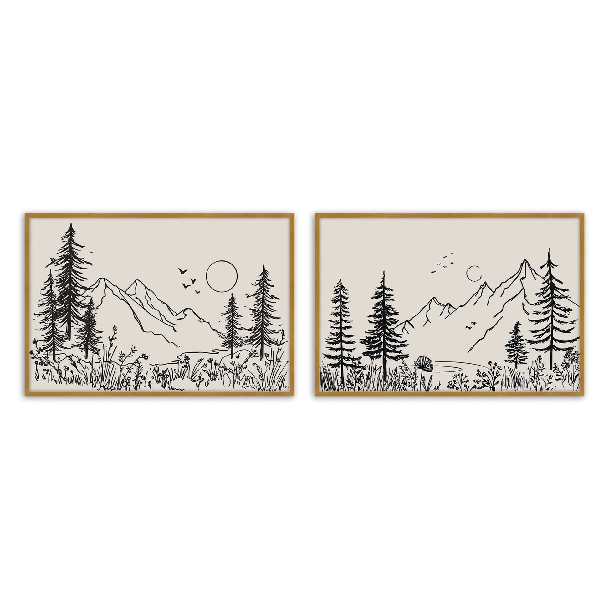 [Color:Polished Gold], Picture of art in a Polished Gold frame