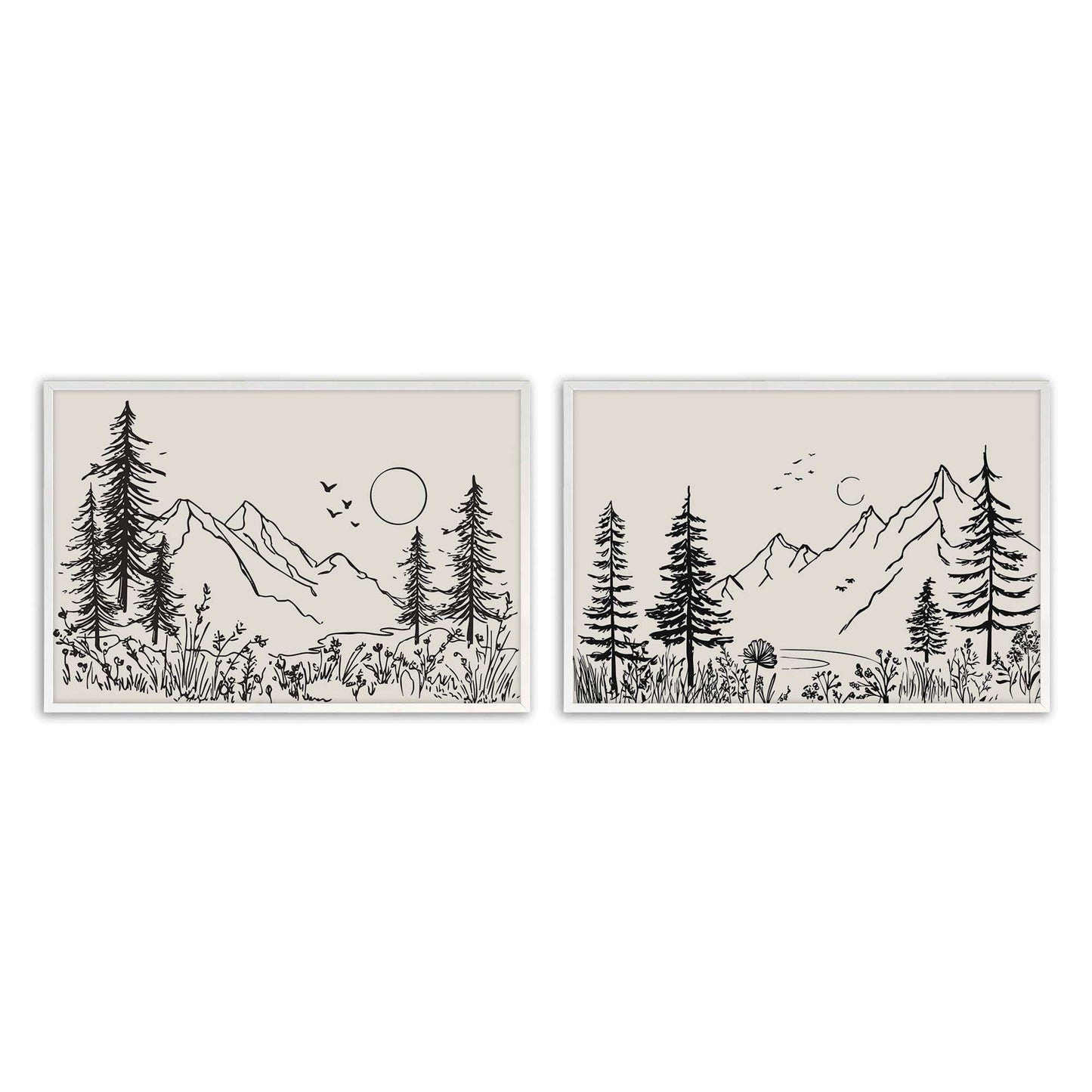 [Color:Opaque White], Picture of art in a Opaque White frame