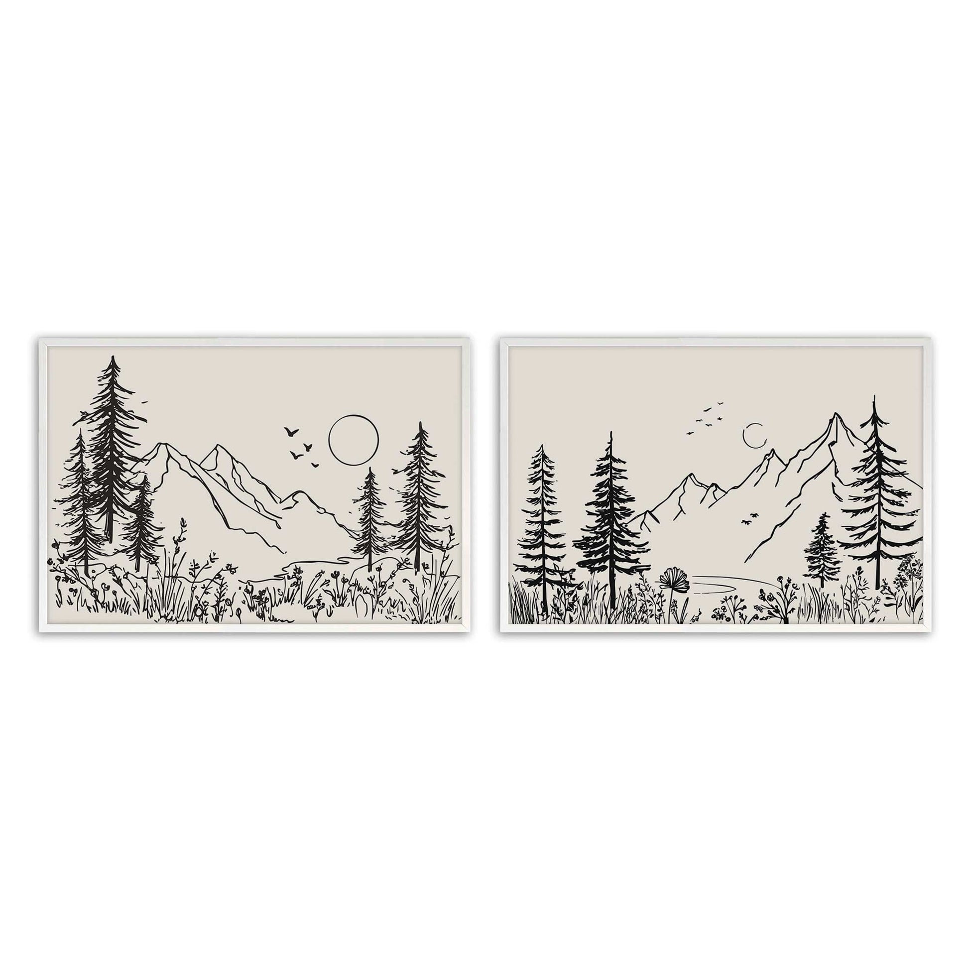 [Color:Opaque White], Picture of art in a Opaque White frame