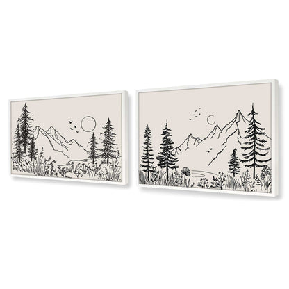 [Color:Opaque White], Picture of art in a Opaque White frame at an angle