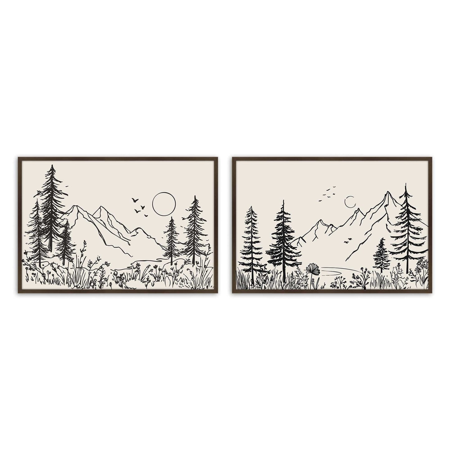 [Color:Belvinder Brown], Picture of art in a Belvinder Brown frame