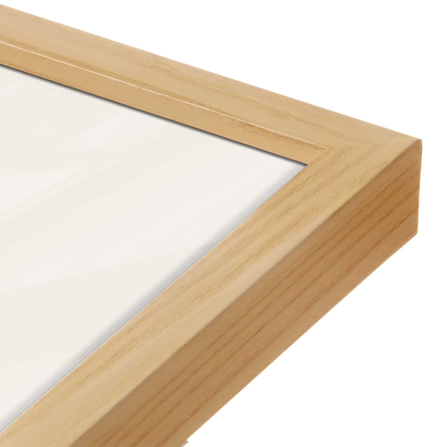 [Color:American Maple], Picture of art in a American Maple frame of the corner