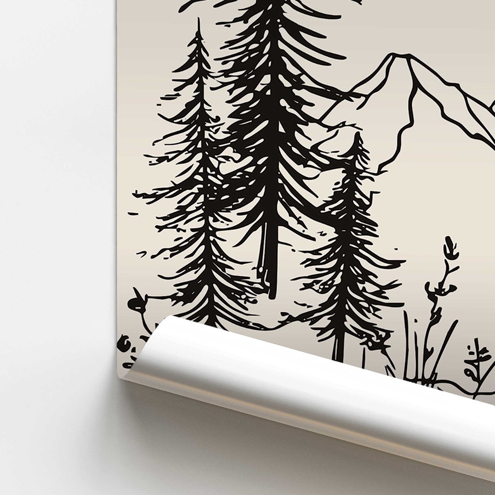 [color:Rolled Print], Picture of close up of art