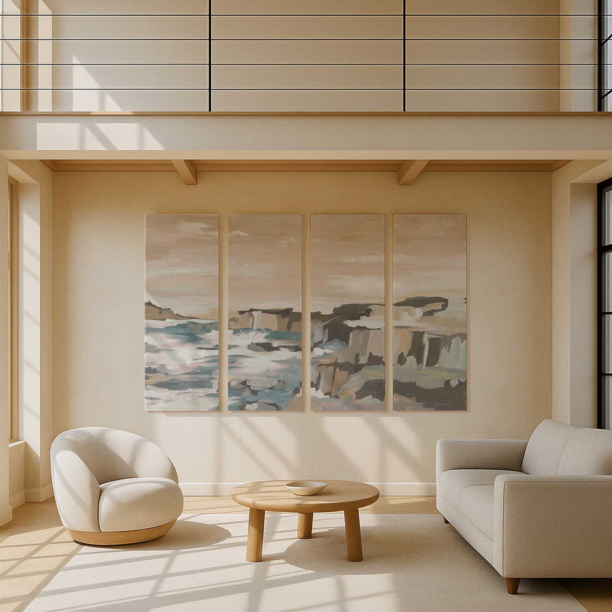 [Color:Stretched Canvas], Picture of art in a room