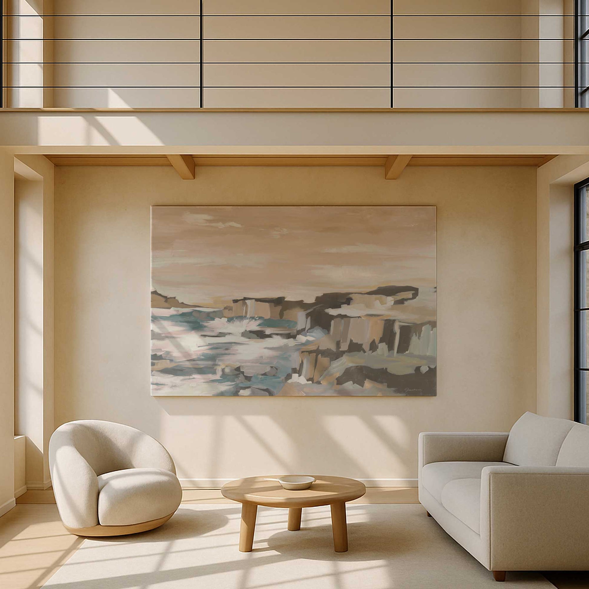 [Color:Stretched Canvas], Picture of art in a room