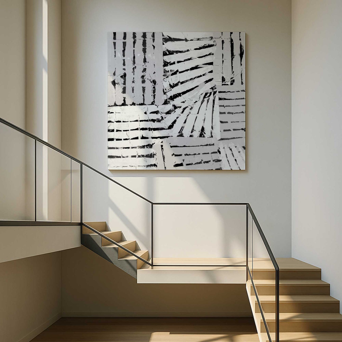 [Color:Stretched Canvas], Picture of art in a room