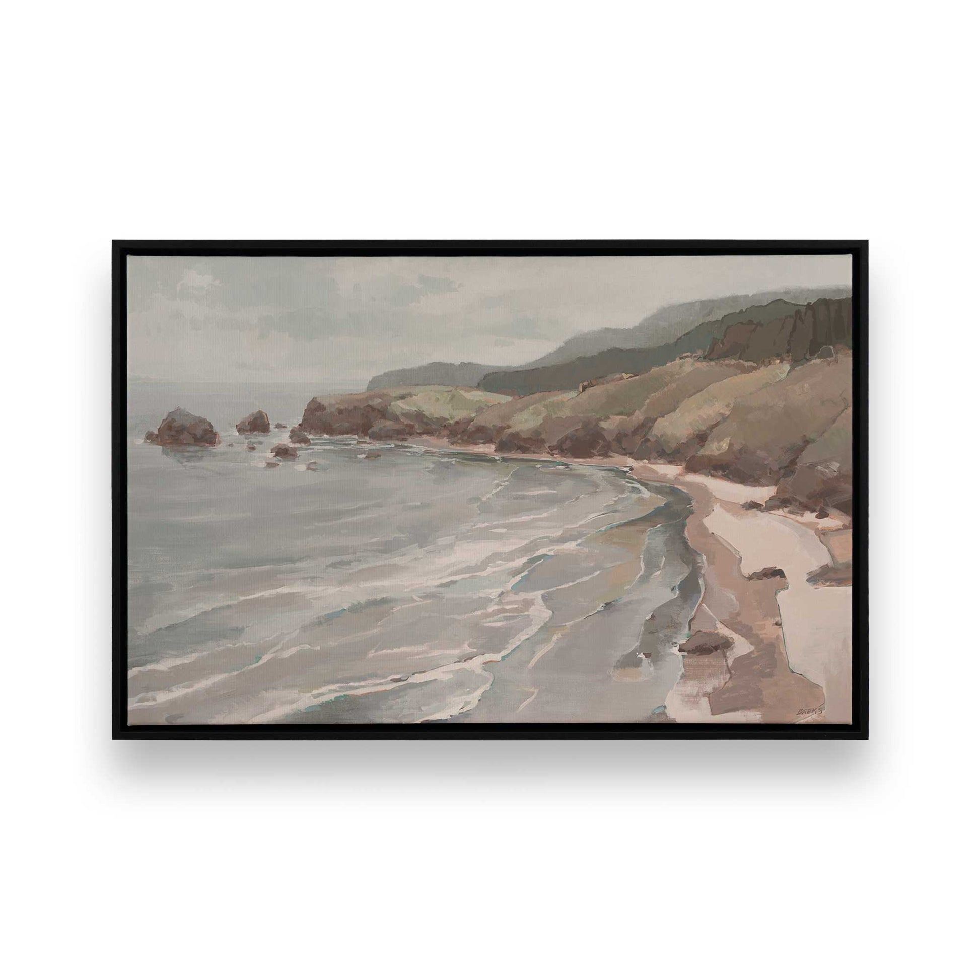 [Color:Satin Black], Picture of art in a Satin Black frame