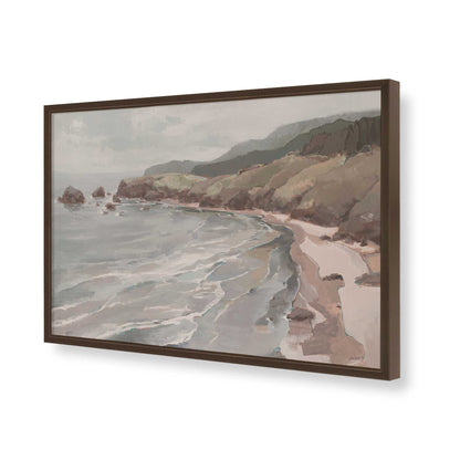 [Color:Brown], Picture of art in a Brown frame of the corner