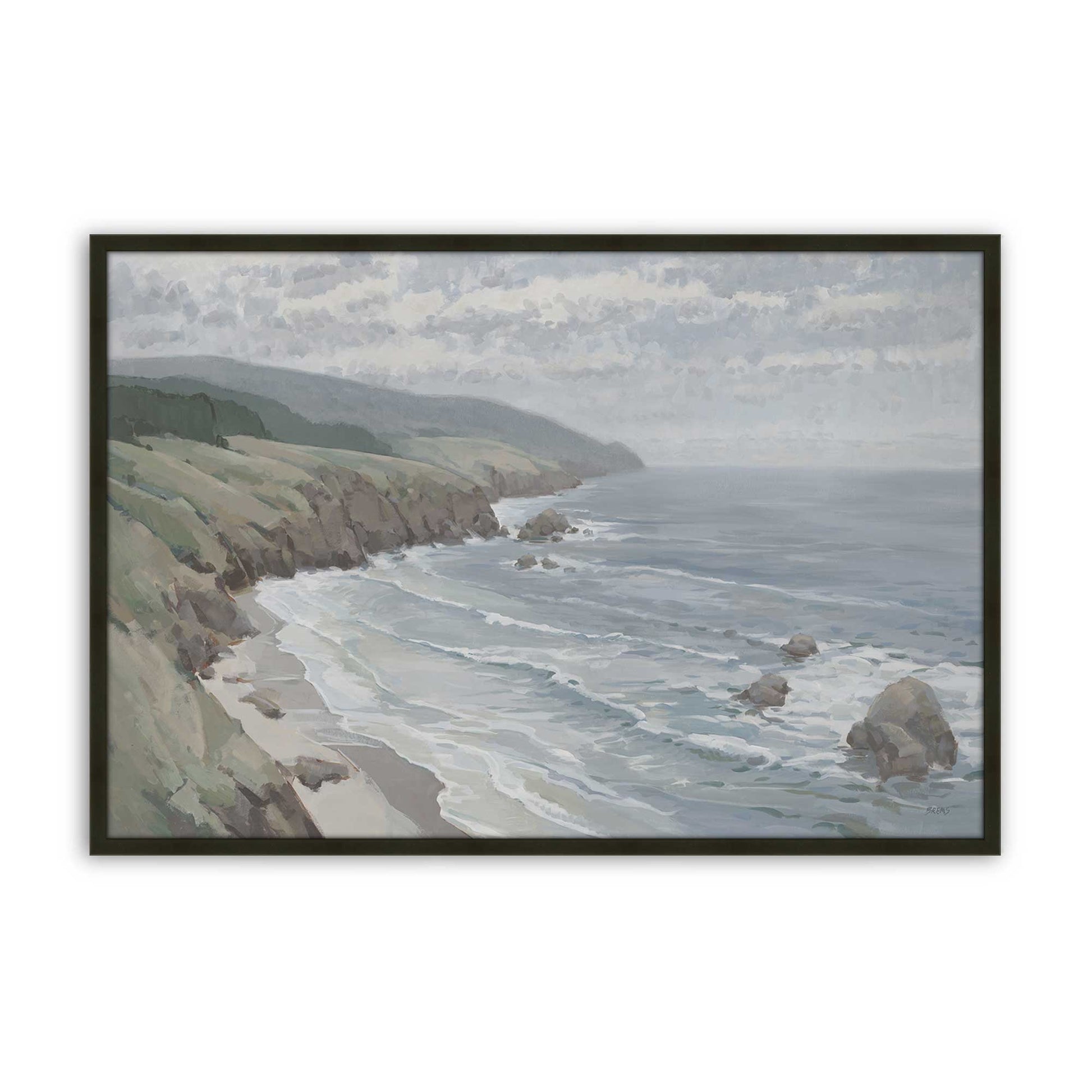 [Color:Satin Black], Picture of art in a Satin Black frame