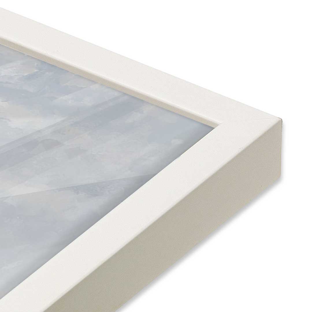 [Color:Opaque White], Picture of art in a Opaque White frame at an angle