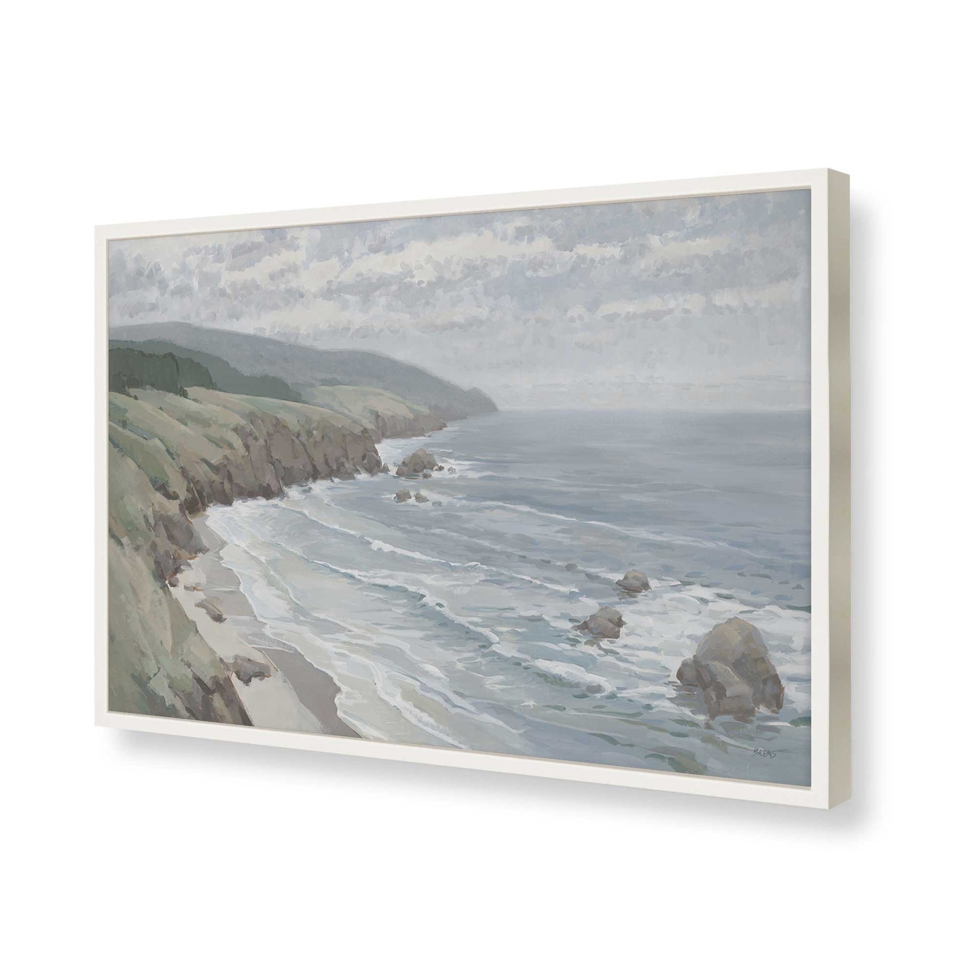 [Color:Opaque White], Picture of art in a Opaque White frame of the corner