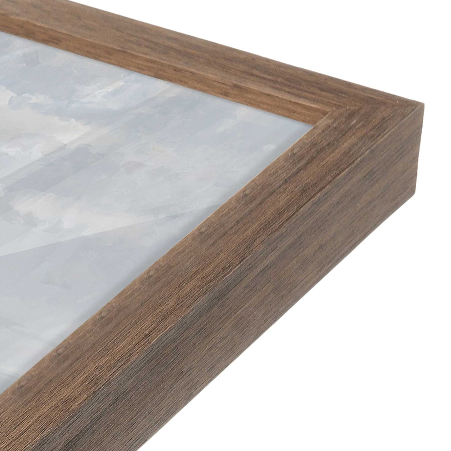 [Color:Walnut], Picture of art in a Walnut frame at an angle