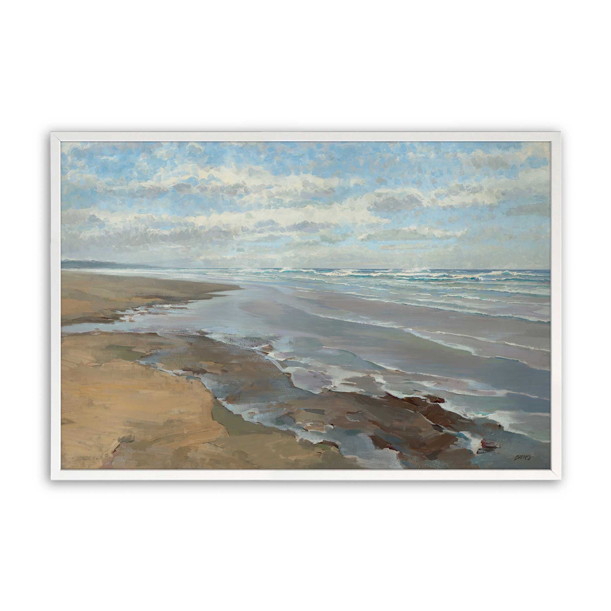 [Color:Opaque White], Picture of art in a Opaque White frame