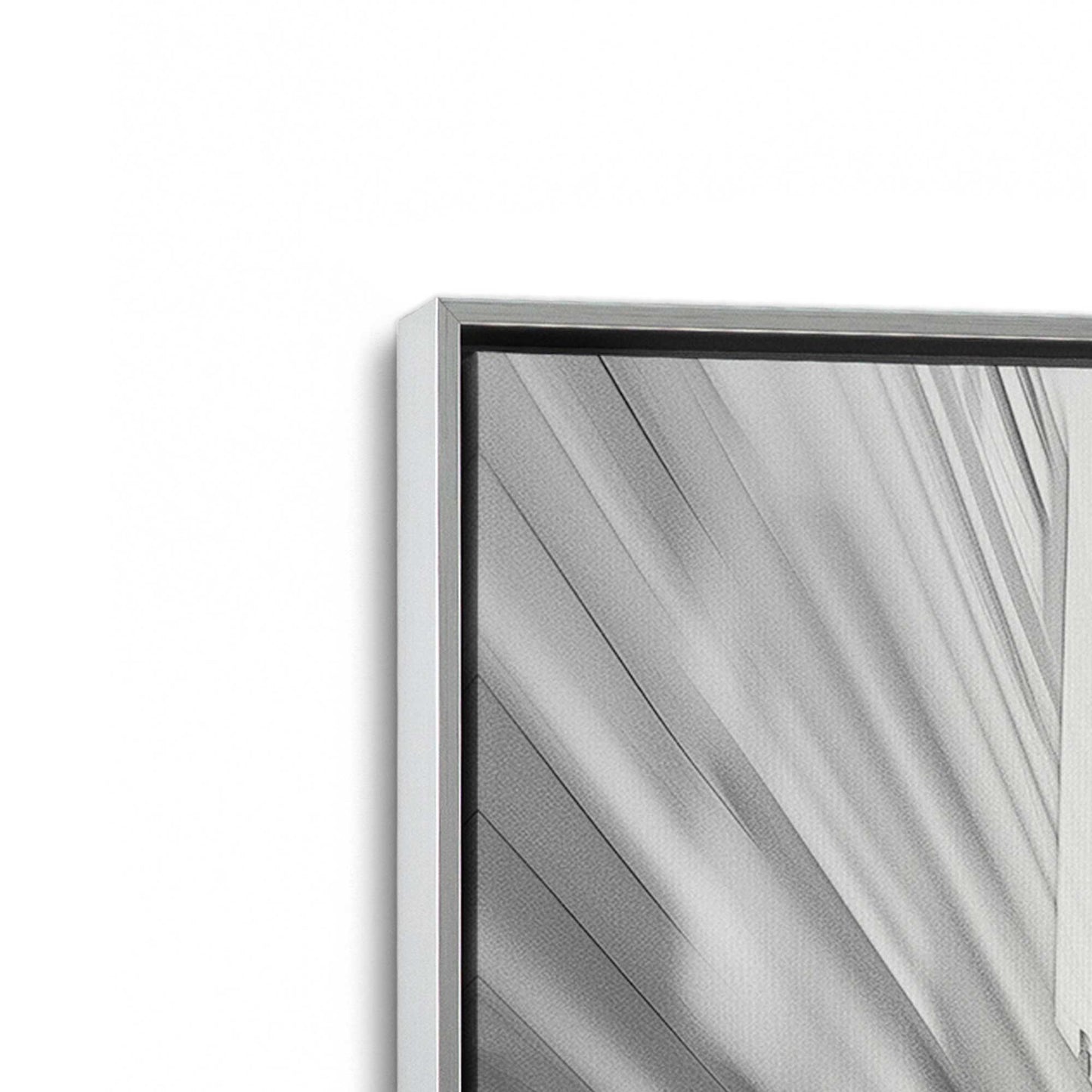 [Color:Polished Chrome], Picture of art in a Polished Chrome frame at an angle