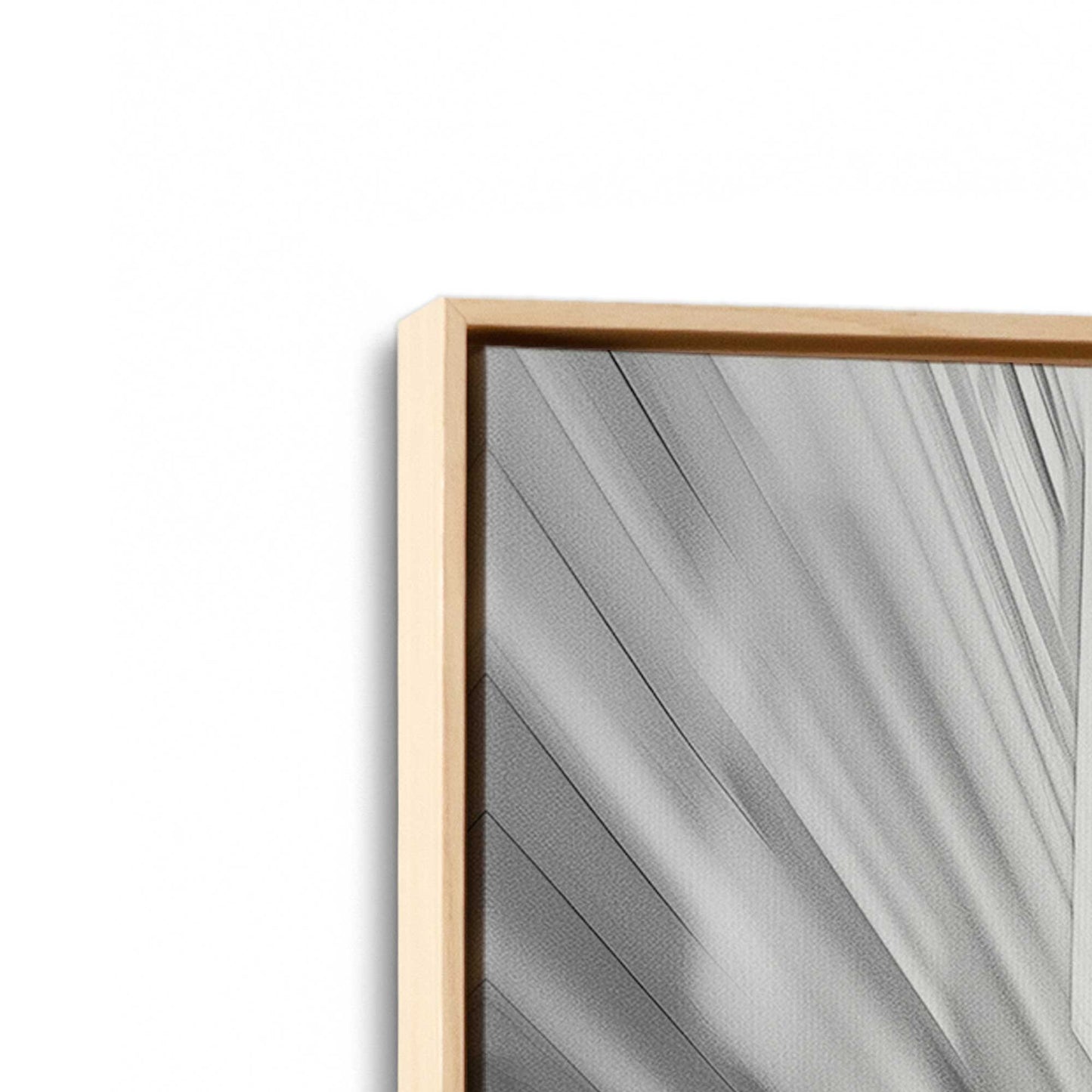 [Color:American Maple], Picture of art in a American Maple frame at an angle