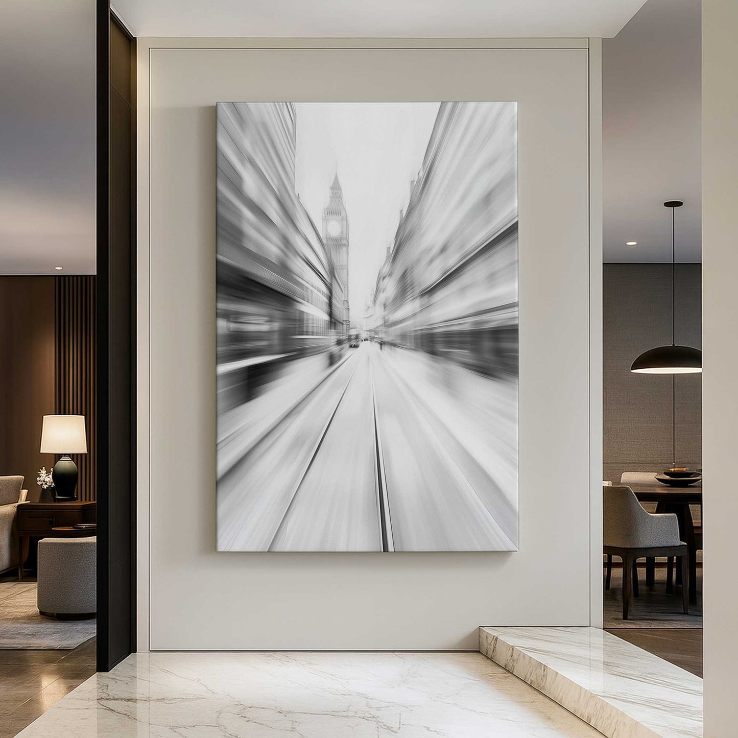 [Color:Stretched Canvas], Picture of art in a room