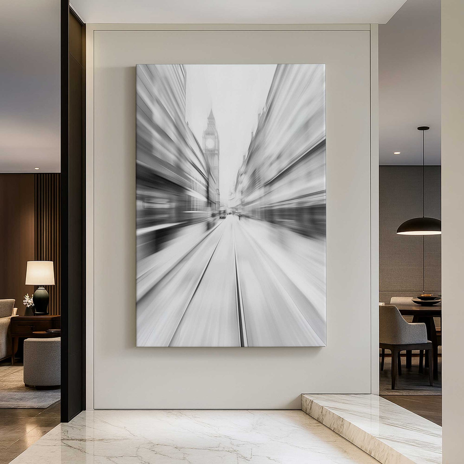 [Color:Stretched Canvas], Picture of art in a room