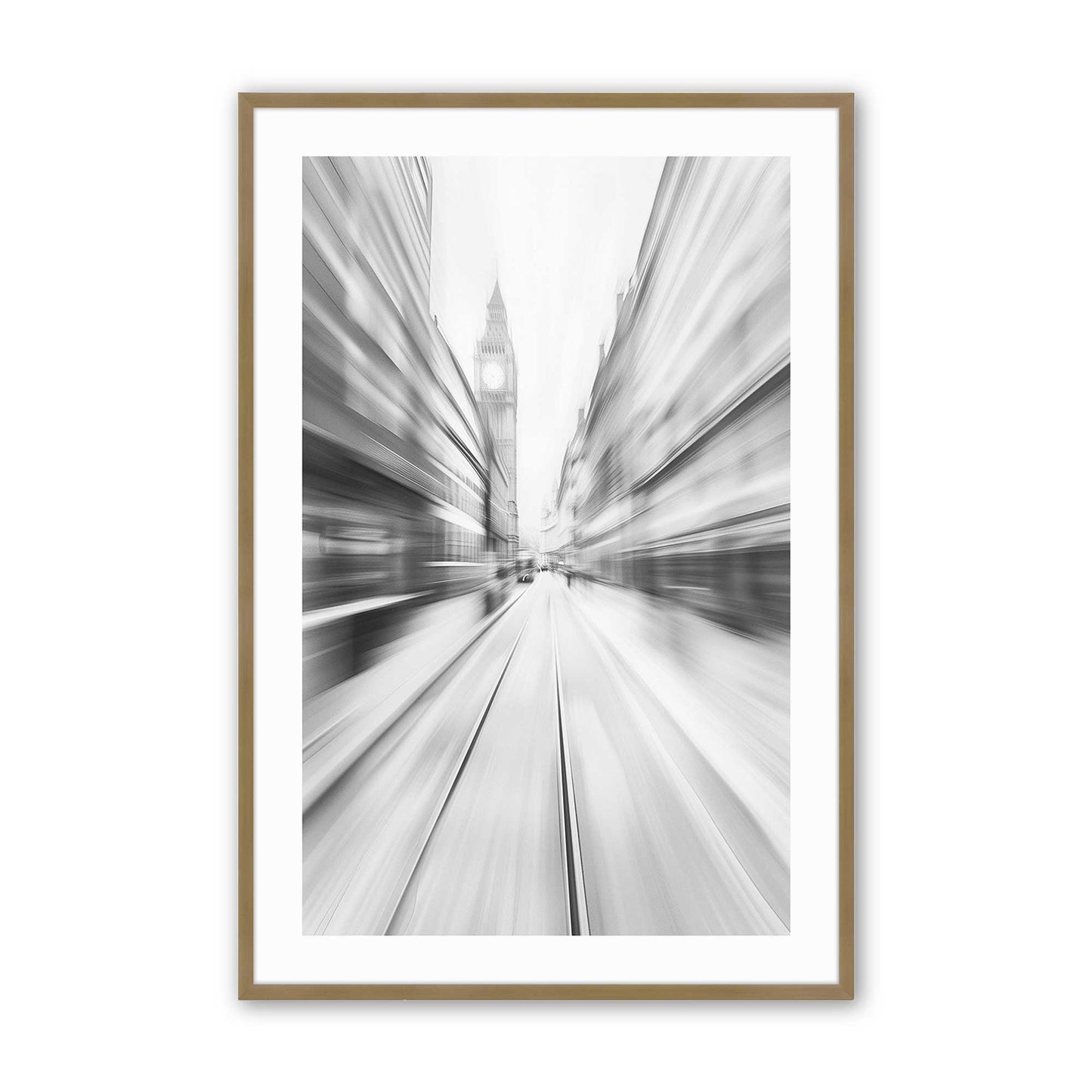 [Color:Brushed Gold], Picture of art in a Brushed Gold frame